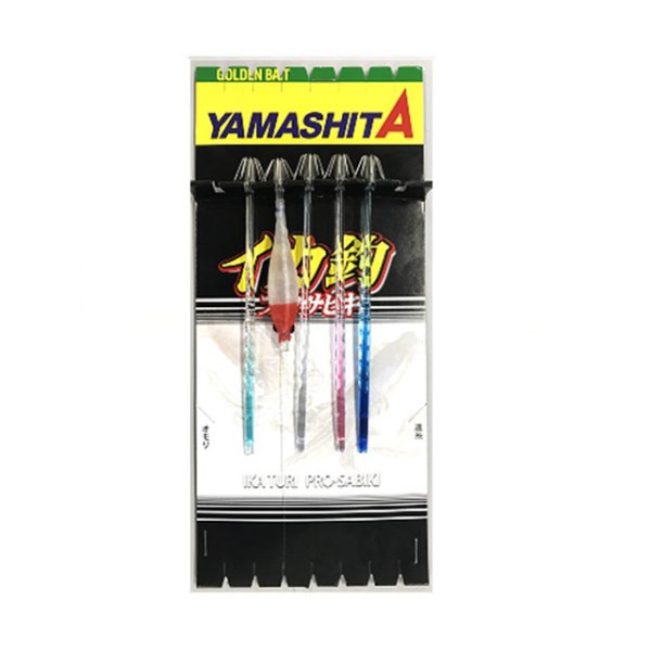 画像1: YAMASHITA ヤマシタ イカプロサビキ カラフル針11cm K5OS本 カラフル針・スッテ ブランコ 東京湾高実績 (1)