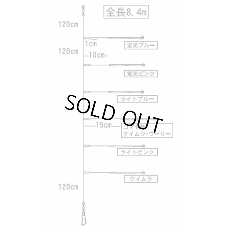 画像2: ハヤブサ ピカイチスティック スイッチゼブラ 11cm シングル6本コマセ SR143 (2)