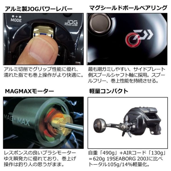 ダイワ 22シーボーグ 200J｜タチウオ・マダイ・アマダイ・マルイカ対応