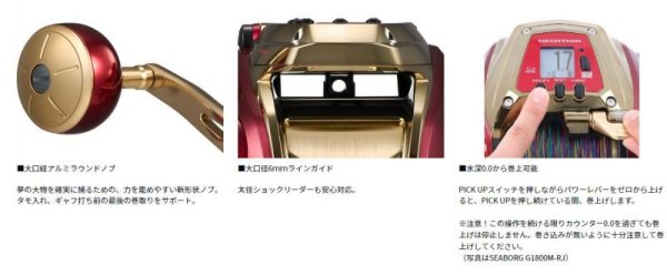 ダイワ シーボーグ G800MJ｜キンメ・ベニアコウ・大物泳がせ用電動
