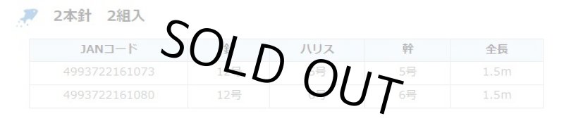 画像3: アマノ釣具 イミテートシマアジ仕掛 2本針2組入 (3)