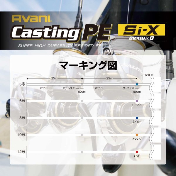 バリバス アバニ キャスティングPE Si-X X8 | 釣具のつり吉オンライン