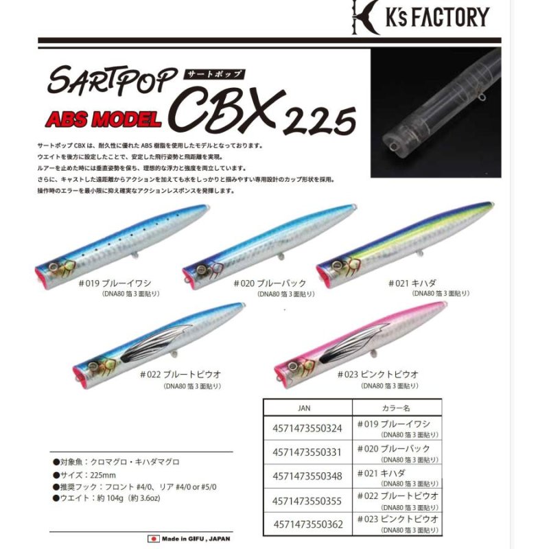 画像2: K`sFACTORY サートポップCBX225 ABS (2)