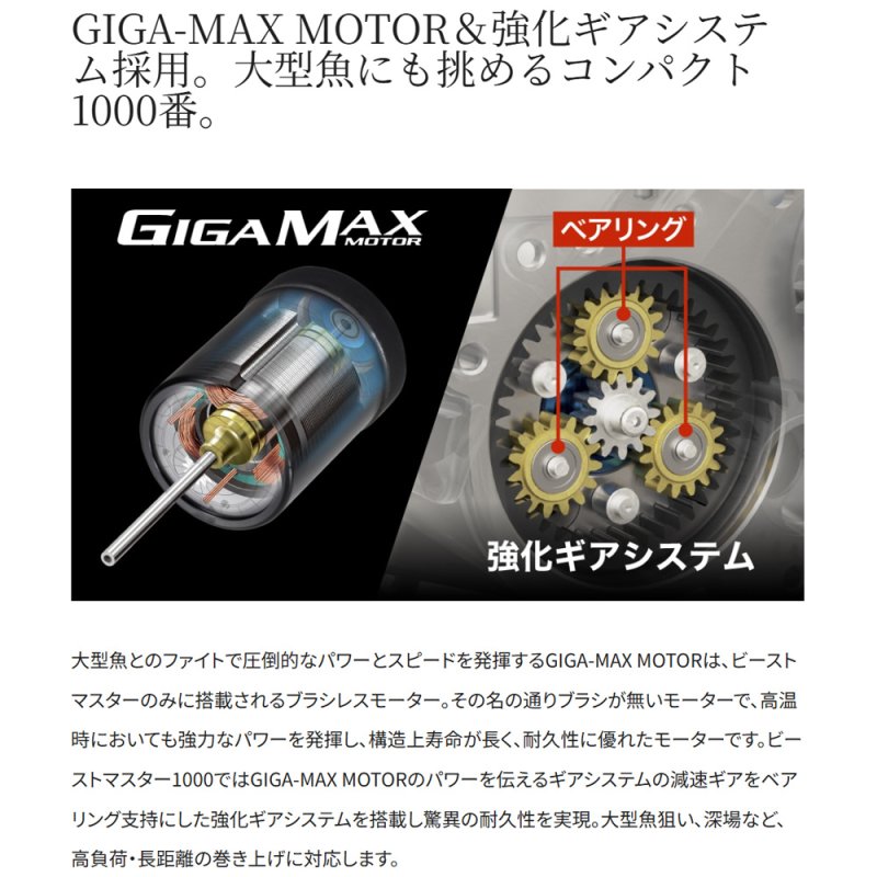 画像6: [2026年02月発売予定|予約受付中]シマノ　26ビーストマスター1000 (6)